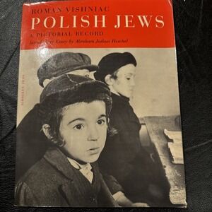 Polish Jews A Pictorial Record Roman Vishniac Jewish Photo Book Paperback 1973